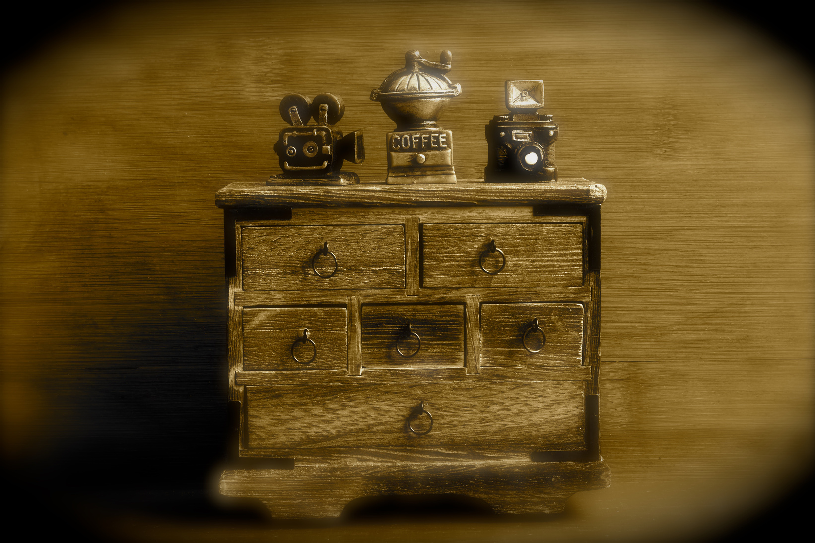 Miniature projector and camera and mill